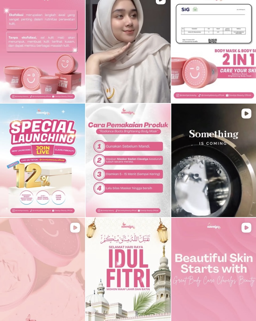 Feed Instagram Clavelys Beauty