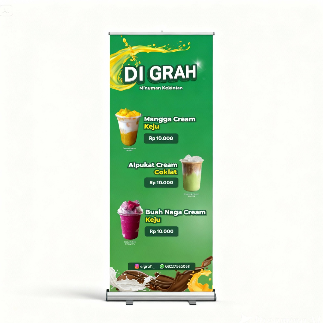 Banner Menu Minuman Di Grah